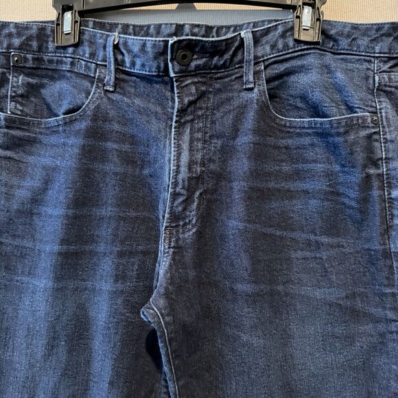 Bonobos Jeans Mens 36x30 Blue Dark Wash Stretch Denim Straight Leg Casual Pants - Picture 8 of 9